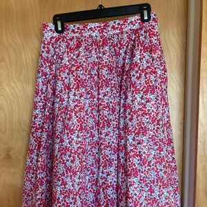 Jcrew liberty of London, floral midi skirt